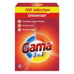 Gama 3in1 Universal skalbimo milteliai 100 skalbimų
