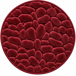 Apvalus tualeto kilimėlis su Memory Foam 60 × 60 cm