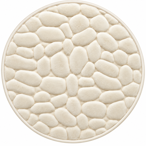 Apvalus tualeto kilimėlis su Memory Foam 60 × 60 cm
