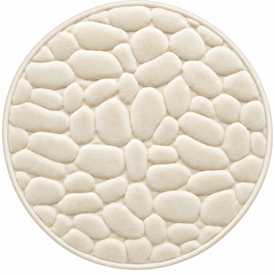 Apvalus tualeto kilimėlis su Memory Foam 60 × 60 cm