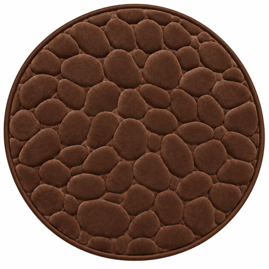 Apvalus tualeto kilimėlis su Memory Foam 60 × 60 cm