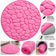 Apvalus tualeto kilimėlis su Memory Foam 60 × 60 cm