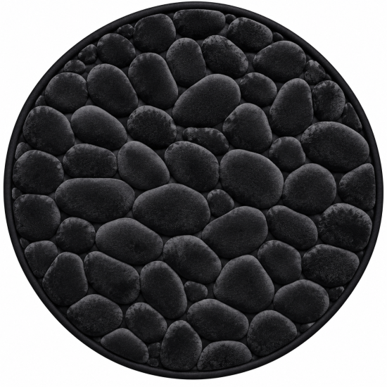 Apvalus tualeto kilimėlis su Memory Foam 60 × 60 cm