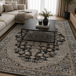 Klasikinis tamsiai pilkas kilimas Deluxe
