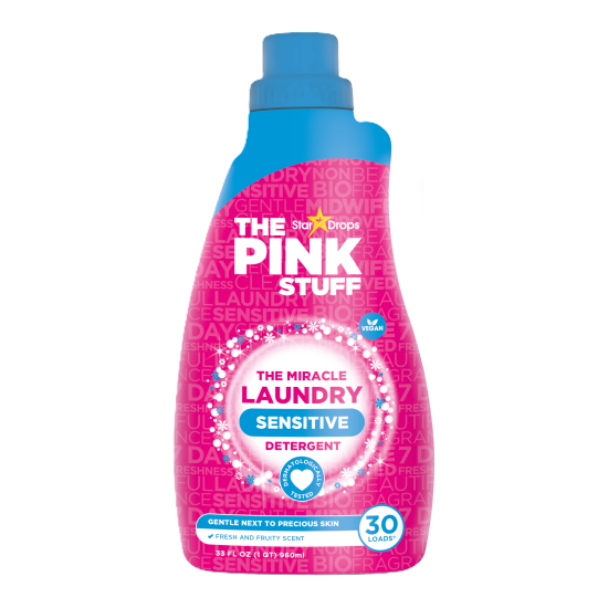 The Pink Stuff Non Bio Sensitive skalbimo gelis 960 ml (30 skalbimų)